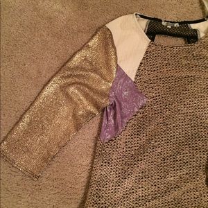 Golden and beige shirt